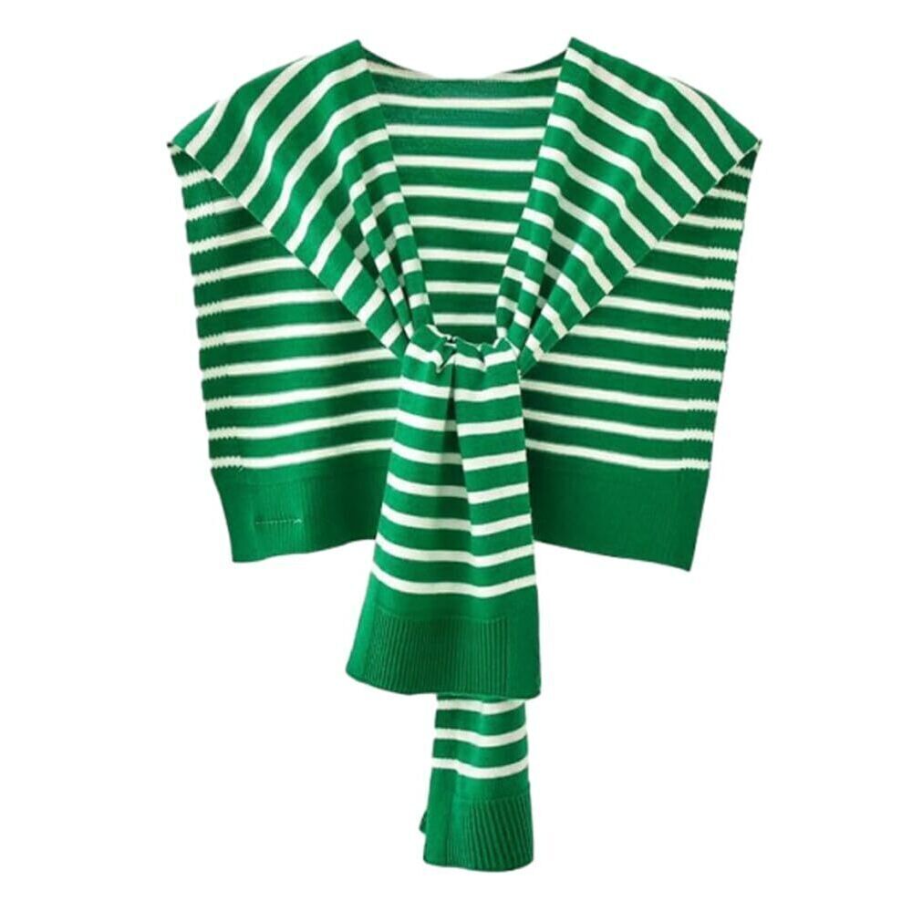 4189 Sweater Shawl Wraps For Women Striped Cardigan Sweaters For Women Knitted